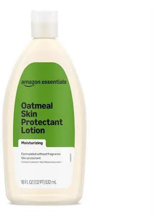 Amazon Essentials Daily Oatmeal Body Lotion and Skin Protectant Moisturizer, Fragrance Free, 18 Fl Oz (Pack of 1) (Previously Amazon Basics) Amazon Essentials Daily Oatmeal Body Lotion and Skin Protectant Moisturizer, Fragrance Free, 18 Fl Oz (Pack of 1) (Previously Amazon Basics)