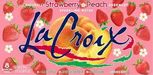 La Croix Sparkling Water, Strawberry Peach, 12 Fl Oz (Pack of 8) La Croix Sparkling Water, Strawberry Peach, 12 Fl Oz (Pack of 8)