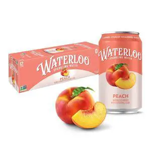 Waterloo Sparkling Water Peach 12 Fl Oz Cans (Pack of 12) Waterloo Sparkling Water Peach 12 Fl Oz Cans (Pack of 12)