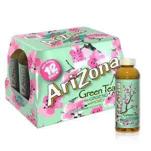 Arizona Green Tea with Ginseng and Honey, 16 fl oz (12 Pack) Arizona Green Tea with Ginseng and Honey, 16 fl oz (12 Pack)