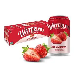 Waterloo Sparkling Water Strawberry 12 Fl Oz Cans (Pack of 12) Waterloo Sparkling Water Strawberry 12 Fl Oz Cans (Pack of 12)