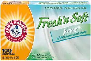 ARM & HAMMER Fabric Softener Dryer Sheets, 100 Count ARM & HAMMER Fabric Softener Dryer Sheets, 100 Count