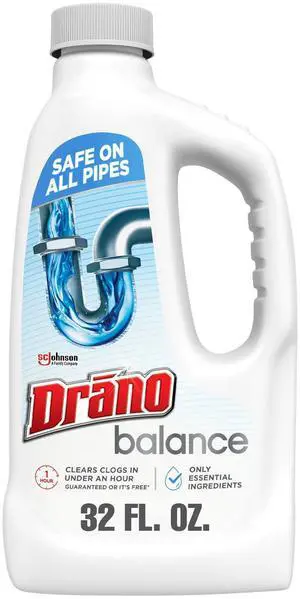 Drano Balance Drain Clog Remover & Cleaner, 32 oz, Restores Flow in 1 Hour Drano Balance Drain Clog Remover & Cleaner, 32 oz, Restores Flow in 1 Hour