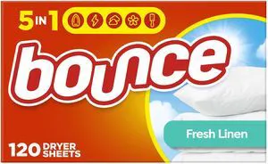 Bounce Fabric Softener Sheets Fresh Linen Scent 120 Count Bounce Fabric Softener Sheets Fresh Linen Scent 120 Count