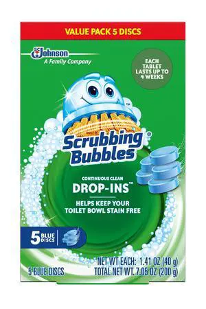 Scrubbing Bubbles 5 Count Continuous Clean Toilet Tank Drop-Ins Scrubbing Bubbles 5 Count Continuous Clean Toilet Tank Drop-Ins