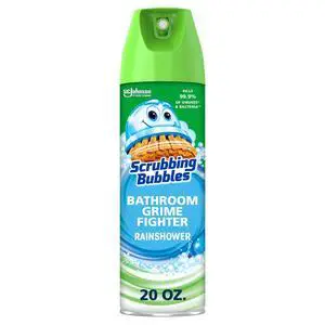 Scrubbing Bubbles Grime Fighter Disinfectant Bathroom Cleaner Spray, 20oz Scrubbing Bubbles Grime Fighter Disinfectant Bathroom Cleaner Spray, 20oz