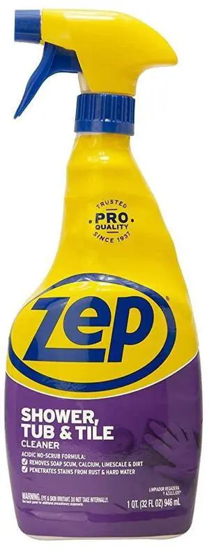 Zep ZUSTT32PF Shower Tub And Tile Cleaner, 32 oz, Pack Of 1 Zep ZUSTT32PF Shower Tub And Tile Cleaner, 32 oz, Pack Of 1