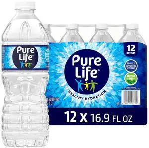 Pure Life Purified Bottled Water 12 Pack, 16.9 Fl Oz Pure Life Purified Bottled Water 12 Pack, 16.9 Fl Oz