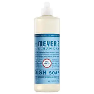 16 Fl Oz Clean Day Liquid Dish Soap, Mrs. Meyer's, Rain Water 16 Fl Oz Clean Day Liquid Dish Soap, Mrs. Meyer's, Rain Water