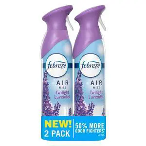 Febreze Air Mist Air Freshener Spray, Odor Fighting Room Spray, Deodorizer, Twilight Lavender Scent, 8.1oz (Pack of 2) Febreze Air Mist Air Freshener Spray, Odor Fighting Room Spray, Deodorizer, Twilight Lavender Scent, 8.1oz (Pack of 2)