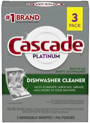Cascade Platinum Dishwasher Cleaner, 3 Count Cascade Platinum Dishwasher Cleaner, 3 Count
