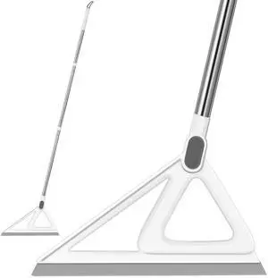 54 Inch Rubber Silicone Magic Broom Squeegee for Floor, Window, Glass, Kitchen, Bathroom - Grey 54 Inch Rubber Silicone Magic Broom Squeegee for Floor, Window, Glass, Kitchen, Bathroom - Grey