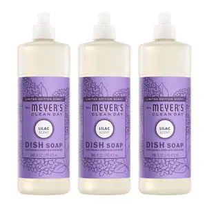 MRS. MEYER'S CLEAN DAY Liquid Dish Soap, Lilac, 16fl oz, 3Pack MRS. MEYER'S CLEAN DAY Liquid Dish Soap, Lilac, 16fl oz, 3Pack
