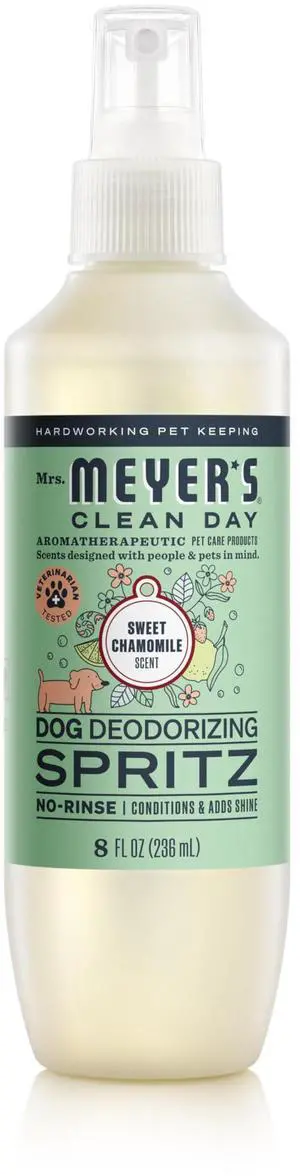MRS. MEYER'S Clean Day Dog Deodorizing Spray, Sweet Chamomile Scent, 8oz MRS. MEYER'S Clean Day Dog Deodorizing Spray, Sweet Chamomile Scent, 8oz