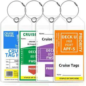 Cruise Luggage Tag Holder for Carnival, Princess, NCL, MSC & Norwegian Cruise Luggage Tag Holder for Carnival, Princess, NCL, MSC & Norwegian