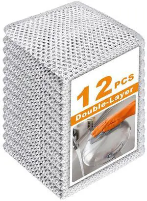 12 Pcs 3-Layer Metal Dish Cloth 7.87"x7.87" 12 Pcs 3-Layer Metal Dish Cloth 7.87"x7.87"