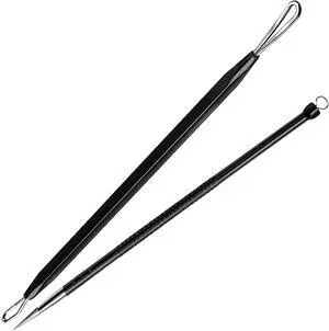 Teenitor 2-in-1 Pimple Extractor Comedone Blackhead Removal Tool for Face and Nose Black Teenitor 2-in-1 Pimple Extractor Comedone Blackhead Removal Tool for Face and Nose Black