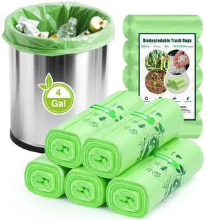4 Gallon Small Trash Bags 120 Count, Compost Waste Bag Strong Trash Can Liners Unscented, Green, for Bathroom Kitchen Bedroom Office 4 Gallon Small Trash Bags 120 Count, Compost Waste Bag Strong Trash Can Liners Unscented, Green, for Bathroom Kitchen Bedroom Office