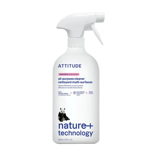 ATTITUDE All Purpose Cleaner Spray, 27.1 Fl Oz, EWG Verified, Vegan, 94% Plant-Based, Streak-Free, Unscented, for Kitchen, Bathroom, Glass & More ATTITUDE All Purpose Cleaner Spray, 27.1 Fl Oz, EWG Verified, Vegan, 94% Plant-Based, Streak-Free, Unscented, for Kitchen, Bathroom, Glass & More
