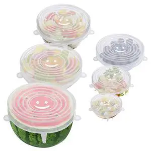 6PCS Silicone Stretch Lids, 6 Sizes of Bowl Cover 6PCS Silicone Stretch Lids, 6 Sizes of Bowl Cover