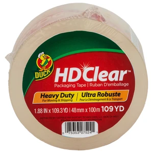 Duck HD Clear Packing Tape 1.88in. x 109yd. Clear 1 Count Duck HD Clear Packing Tape 1.88in. x 109yd. Clear 1 Count