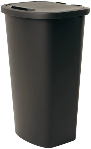 Mainstays 11 Gallon Plastic Kitchen Trash Can with Lift-Top Lid, Black Mainstays 11 Gallon Plastic Kitchen Trash Can with Lift-Top Lid, Black