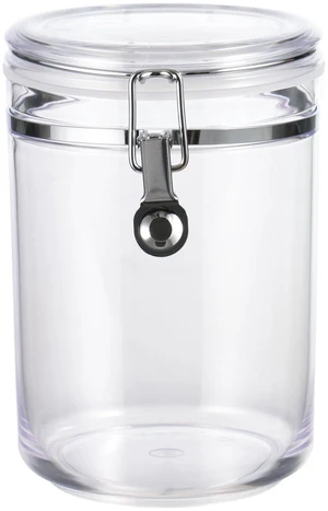 Mainstays Classic Medium Round Food Storage Canister 33.8 oz Clear BPA-Free Plastic Airtight Stackable Mainstays Classic Medium Round Food Storage Canister 33.8 oz Clear BPA-Free Plastic Airtight Stackable