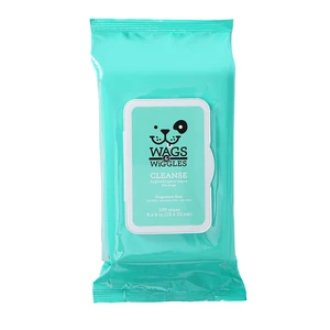 Wags & Wiggles Hypoallergenic Fragrance-Free Dog Wipes, 100 Count Wags & Wiggles Hypoallergenic Fragrance-Free Dog Wipes, 100 Count