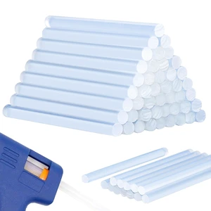 MAQIHAN 50PCS Mini Clear Hot Glue Sticks for Crafting MAQIHAN 50PCS Mini Clear Hot Glue Sticks for Crafting
