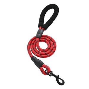 Amazon Basics Round Dog Leash, Heavy Duty Durable Rope, for Small, Medium, Large Dogs, Lightweight for Walking, Training, Outdoor Activities, Red, 4Ft Amazon Basics Round Dog Leash, Heavy Duty Durable Rope, for Small, Medium, Large Dogs, Lightweight for Walking, Training, Outdoor Activities, Red, 4Ft