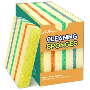 LAUNDRYLUX 6 Pack Scrub Sponge - Temperature-Responsive LAUNDRYLUX 6 Pack Scrub Sponge - Temperature-Responsive