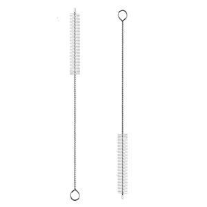 2 Pack Straw Cleaner Brush, Reusable Metal Handle, Extra Long, 10mm Wide, for Stanley Mug 40/30/20 oz, Sippy Cup, Water Bottle and Tubes (Clear+Clear) 2 Pack Straw Cleaner Brush, Reusable Metal Handle, Extra Long, 10mm Wide, for Stanley Mug 40/30/20 oz, Sippy Cup, Water Bottle and Tubes (Clear+Clear)