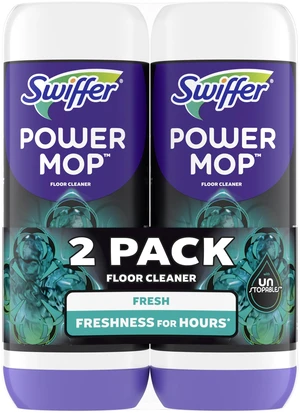 Swiffer PowerMop Floor Cleaning Solution with Unstopables Fresh Scent, 25.3 fl oz, 2 Pack Swiffer PowerMop Floor Cleaning Solution with Unstopables Fresh Scent, 25.3 fl oz, 2 Pack