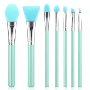 7PCS Silicone Brush Applicator Kit for UV Resin, Epoxy Art Crafting, Cream Makeup - Green 7PCS Silicone Brush Applicator Kit for UV Resin, Epoxy Art Crafting, Cream Makeup - Green
