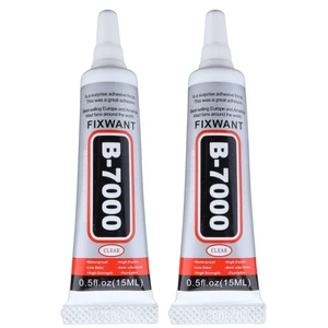 B-7000 High Viscosity Clear Glue (2x15mL/0.5fl.oz) for Rhinestones, Crafts, Fabric, Cell Phone Screen Repair, Jewelry, Stone, Metal, Nail Art, Glass B-7000 High Viscosity Clear Glue (2x15mL/0.5fl.oz) for Rhinestones, Crafts, Fabric, Cell Phone Screen Repair, Jewelry, Stone, Metal, Nail Art, Glass