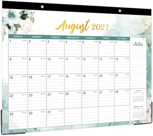 18 Month Desk/Wall Calendar July 2026-December 2027 14.6" x 11.5" Monthly Desktop Calendar for Home Office or School 18 Month Desk/Wall Calendar July 2026-December 2027 14.6" x 11.5" Monthly Desktop Calendar for Home Office or School