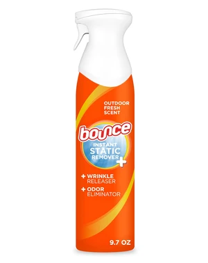 Bounce 3-in-1 Instant Anti Static Spray, Instant Wrinkle Release, Odor Eliminator & Fabric Refresher, 9.7 Fl Oz (Pack of 1) Bounce 3-in-1 Instant Anti Static Spray, Instant Wrinkle Release, Odor Eliminator & Fabric Refresher, 9.7 Fl Oz (Pack of 1)