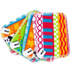 Skoy Scrub 4-Pack Reusable Non-Scratching Dish Scrubber, Dishwasher Safe, Assorted Colors and Designs Skoy Scrub 4-Pack Reusable Non-Scratching Dish Scrubber, Dishwasher Safe, Assorted Colors and Designs