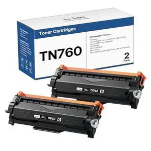 TN760 Toner Cartridges Replacement for Brother Toner TN-730/TN-760 Compatible HL-L2350DW MFC-L2710DW MFC-L2750DW HL-L2395DW HL-L2370DW DCP-L2550DW HL-L2390DW (Black, 2 Pack) TN760 Toner Cartridges Replacement for Brother Toner TN-730/TN-760 Compatible HL-L2350DW MFC-L2710DW MFC-L2750DW HL-L2395DW HL-L2370DW DCP-L2550DW HL-L2390DW (Black, 2 Pack)