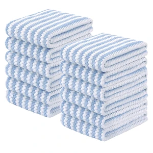 ViewSonic 12 Pack Coral Velvet Kitchen Towels, 10 x 20inches, Blue | Ultra Soft and Absorbent Dish Towels, Reusable Fast Drying Microfiber Cleaning Cloth No-lint ViewSonic 12 Pack Coral Velvet Kitchen Towels, 10 x 20inches, Blue | Ultra Soft and Absorbent Dish Towels, Reusable Fast Drying Microfiber Cleaning Cloth No-lint