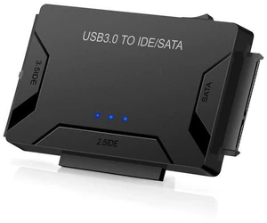 USB 3.0 to IDE/SATA Converter Hard Drive Adapter with Power Switch for 2.5"/3.5"SATA HDD/SSD & IDE HDD Drives Optical Drive, Support 6TB, Include 12V 2A Power Adapter & USB 3.0 Cable USB 3.0 to IDE/SATA Converter Hard Drive Adapter with Power Switch for 2.5"/3.5"SATA HDD/SSD & IDE HDD Drives Optical Drive, Support 6TB, Include 12V 2A Power Adapter & USB 3.0 Cable