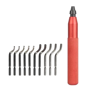 3D Printing Model Trimming Scraper 10 Pack Inserts for Metal Resin Aluminum Copper Deburring and Finishing Metal Deburring Tool 3D Printing Model Trimming Scraper 10 Pack Inserts for Metal Resin Aluminum Copper Deburring and Finishing Metal Deburring Tool
