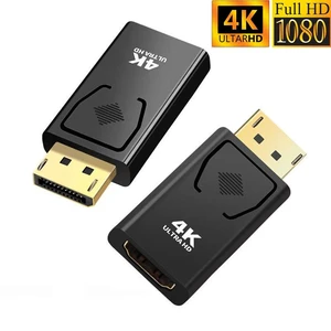 2-Pack 4K DisplayPort to HDMI Adapter,AUBEAMTO Display Port DP to HDMI Adapter Male to Female Gold Plated 2K 3D 60Hz for HP, HDTV, Dell, GPU, AMD, NVIDIA,Projector, PC,Desktop, More Desktop & Display 2-Pack 4K DisplayPort to HDMI Adapter,AUBEAMTO Display Port DP to HDMI Adapter Male to Female Gold Plated 2K 3D 60Hz for HP, HDTV, Dell, GPU, AMD, NVIDIA,Projector, PC,Desktop, More Desktop & Display