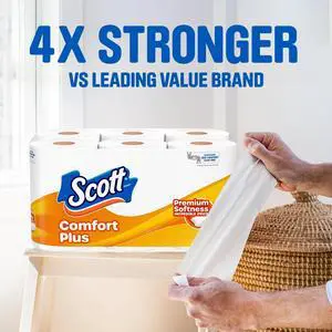 Scott Comfort Plus Toilet Paper, 12 Triple Rolls Scott Comfort Plus Toilet Paper, 12 Triple Rolls