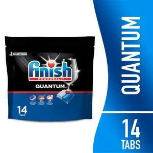 Finish Quantum Dishwasher Pods, No Pre-Rinse Dishwasher Detergent Tabs Soap, Advanced Clean, 14 Count Finish Quantum Dishwasher Pods, No Pre-Rinse Dishwasher Detergent Tabs Soap, Advanced Clean, 14 Count
