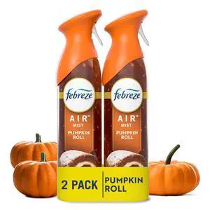Febreze Odor-Fighting Air Freshener Spray, Room Spray, Pumpkin Roll Air Mist, 8.1 oz, 2ct Febreze Odor-Fighting Air Freshener Spray, Room Spray, Pumpkin Roll Air Mist, 8.1 oz, 2ct