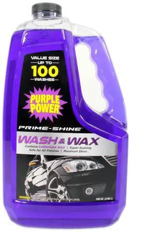 Purple Power Wash & Wax 100 oz Automotive Cleaner with Carnauba Wax Purple Power Wash & Wax 100 oz Automotive Cleaner with Carnauba Wax