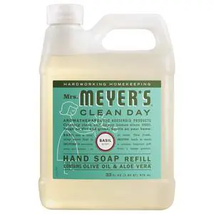 Mrs. Meyer's Clean Day Hand Soap Refill, Basil Scent, 33 Fl Oz Mrs. Meyer's Clean Day Hand Soap Refill, Basil Scent, 33 Fl Oz