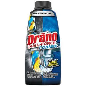 Drano Dual-Force Foamer, Hair and Drain Clog Remover, Commercial Line, 17 fl oz Drano Dual-Force Foamer, Hair and Drain Clog Remover, Commercial Line, 17 fl oz