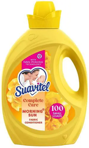 Suavitel Complete Liquid Fabric Softener, Fabric Conditioner, Morning Sun Scent, 100 fl oz Bottle Suavitel Complete Liquid Fabric Softener, Fabric Conditioner, Morning Sun Scent, 100 fl oz Bottle